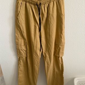 BEAST FASHION Men's Khaki Cargo Pants